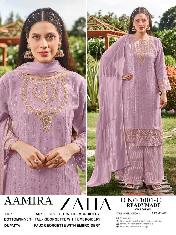 Aamira By Zaha Faux Georgette Pakistani Readymade Suits Wholesale Shop In Surat
